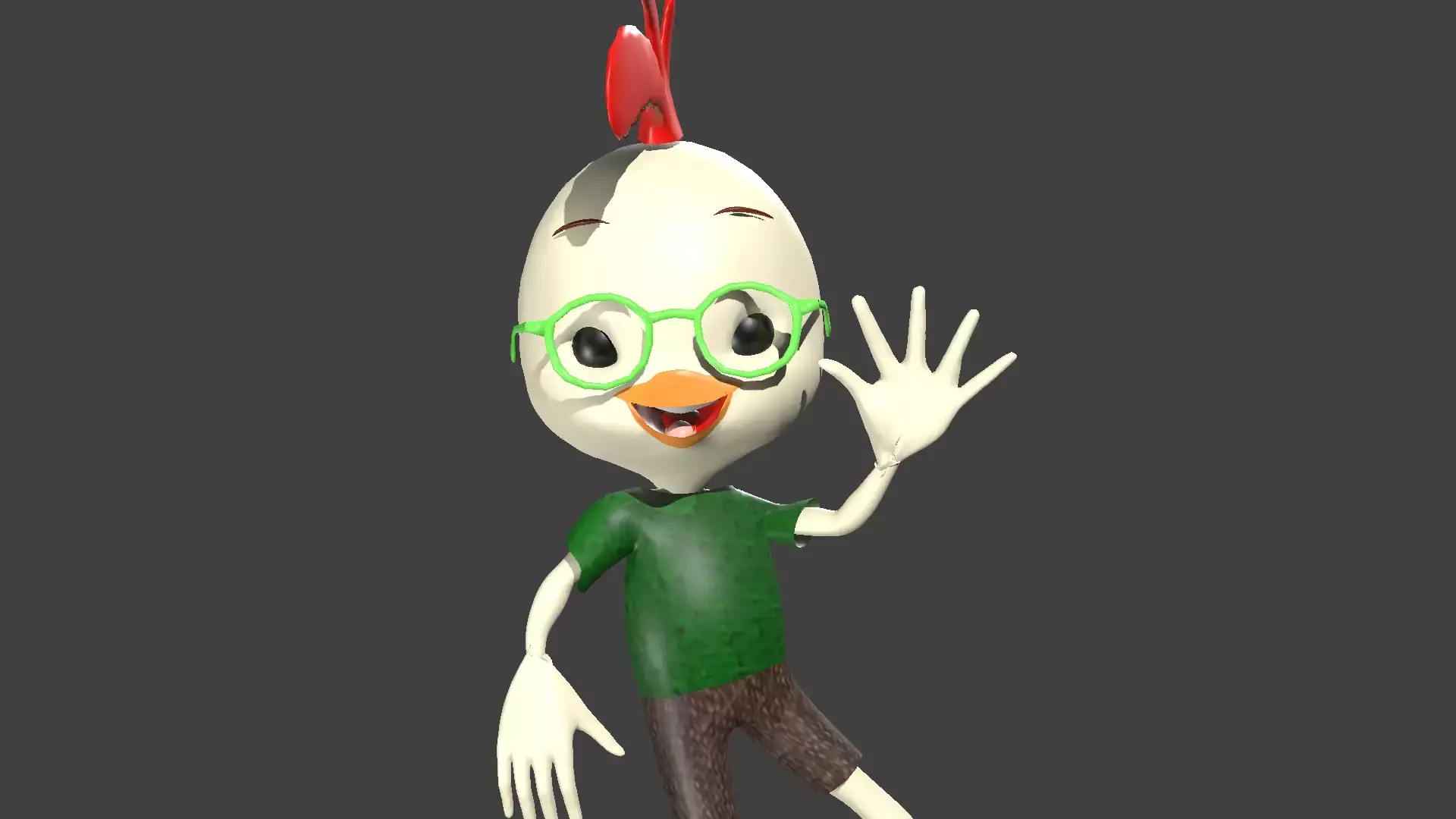 Chicken Little RIG Free 3D model