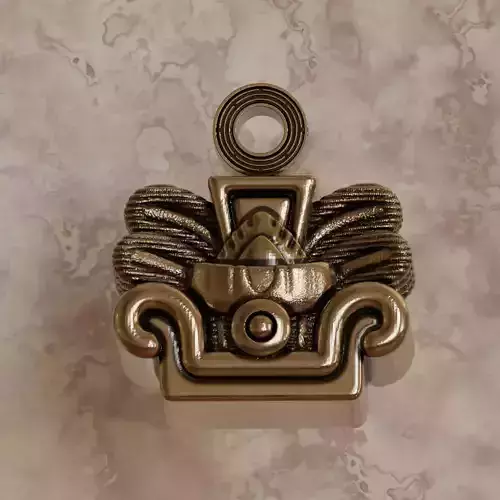 Aztec symbol pendant 3 Reed - Acatl 3D print model