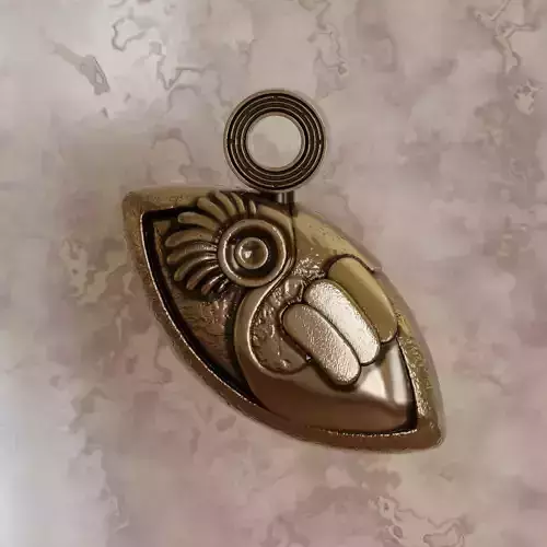 Aztec symbol pendant 4 Flint Knife - Tecpatl 3D print model