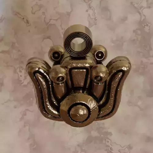 Aztec symbol pendant 6 Flower - Xochitl