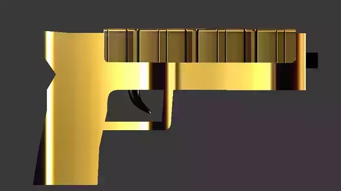 Gun ready to print computer graphics work 