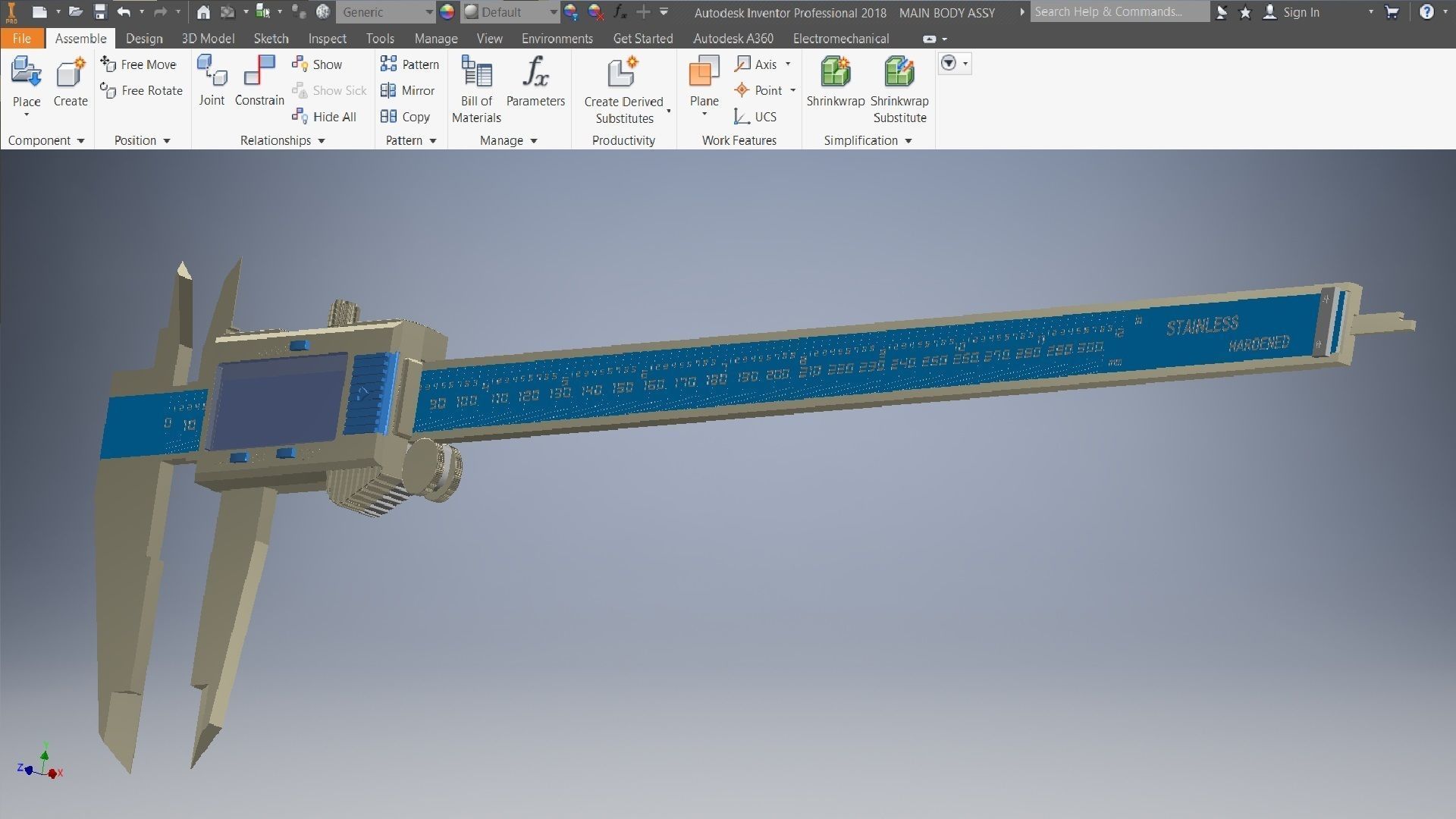 Electronic calipers 3d model 3D model_2