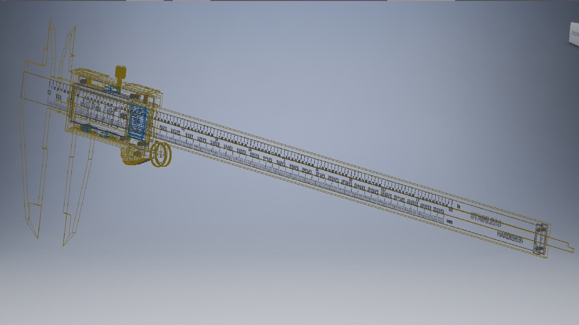 Electronic calipers 3d model 3D model_12