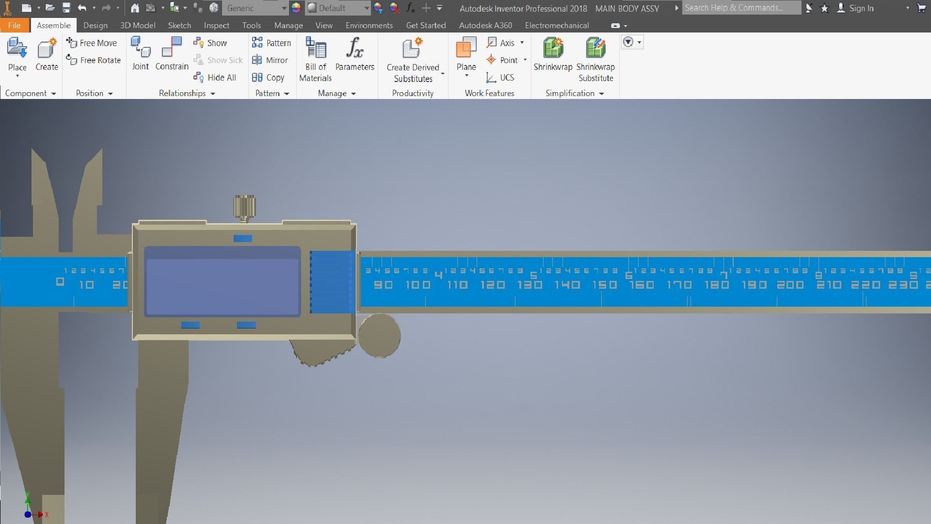 Electronic calipers 3d model 3D model_9