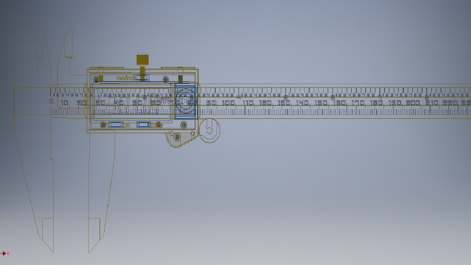 Electronic calipers 3d model 3D model_14