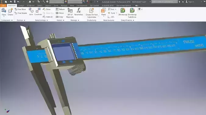Electronic calipers 3d model