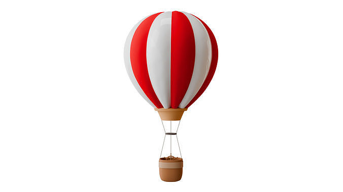 Hot Air Balloon 3D model
