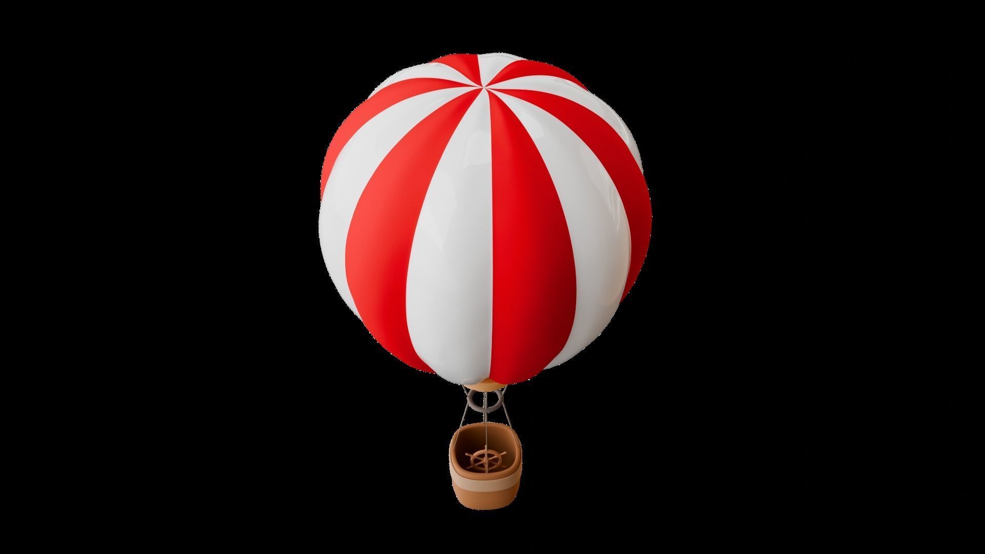 Hot Air Balloon 3D model_1