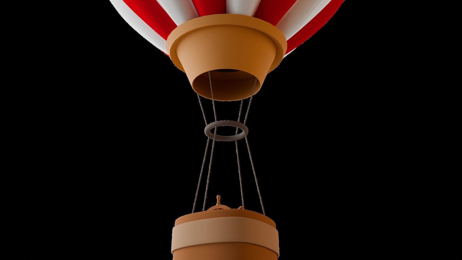 Hot Air Balloon 3D model_4
