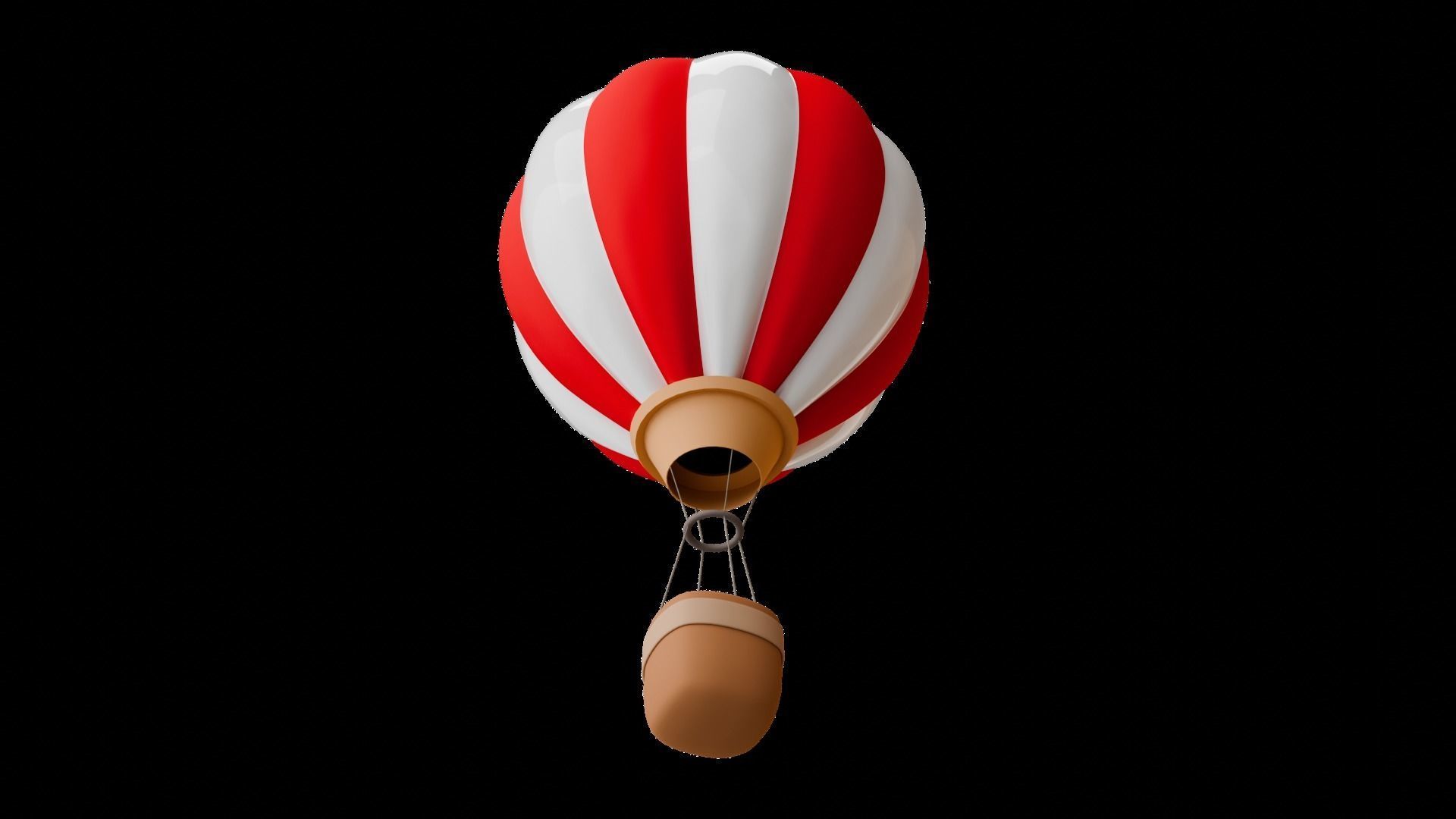 Hot Air Balloon 3D model_2