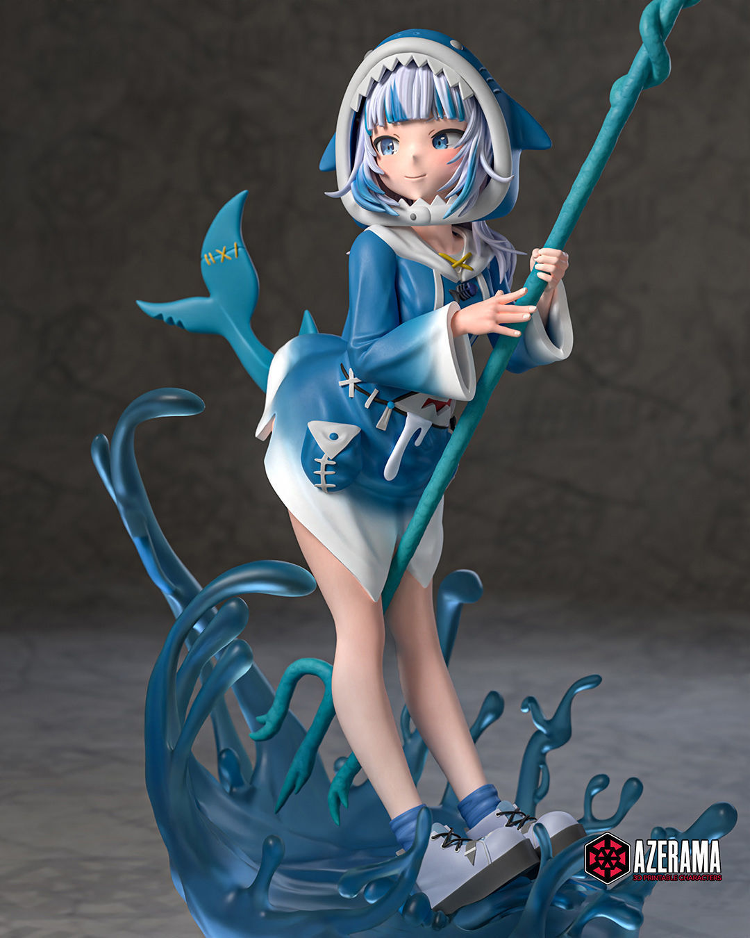 Gawr Gura STL Ready for 3D Printing 3D print model_9