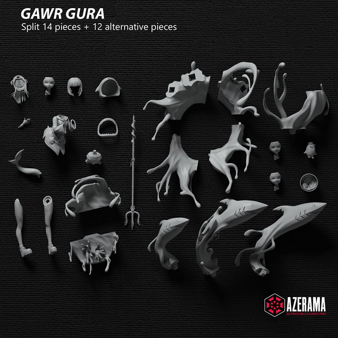 Gawr Gura STL Ready for 3D Printing 3D print model_15