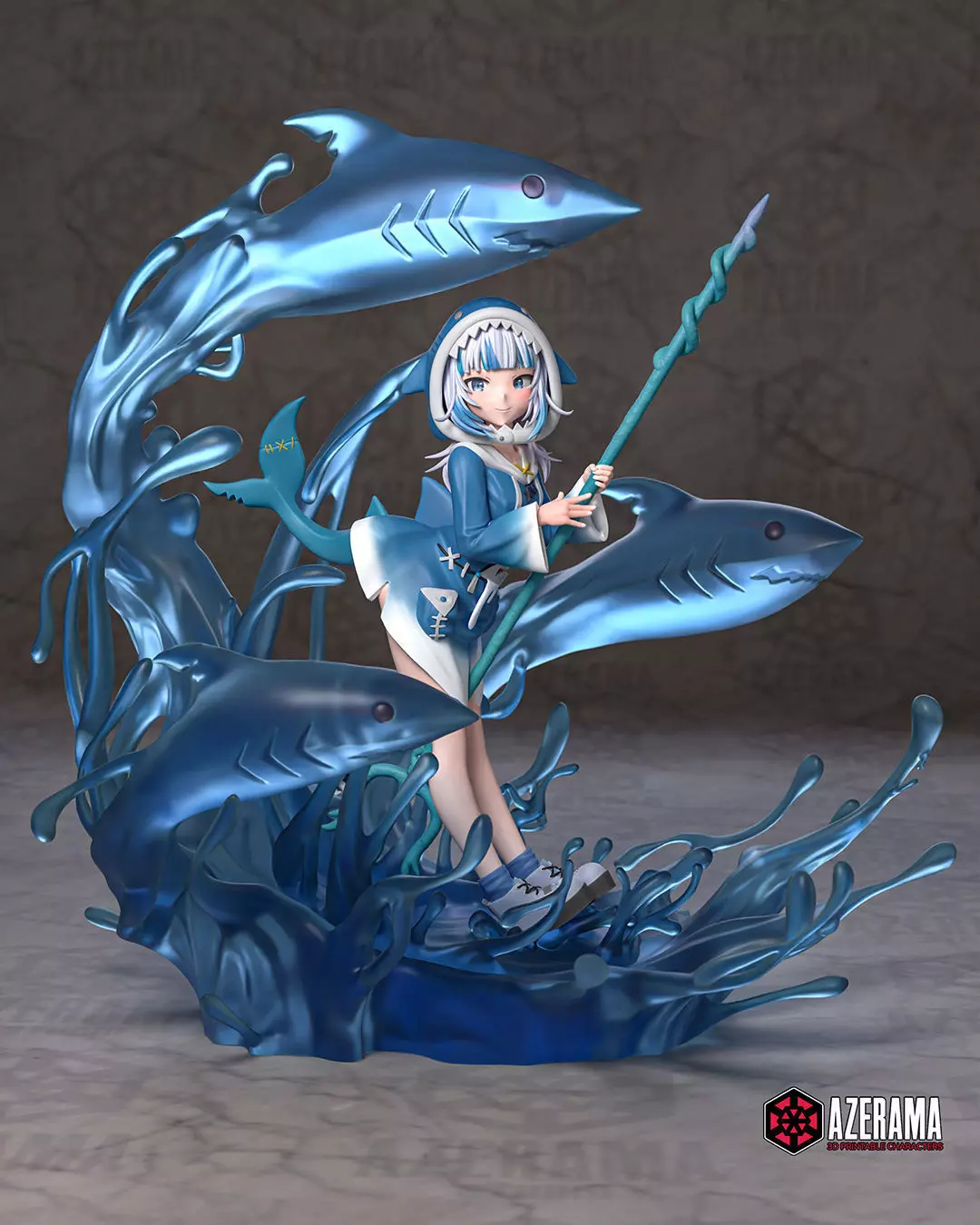 Gawr Gura STL Ready for 3D Printing 3D print model_0