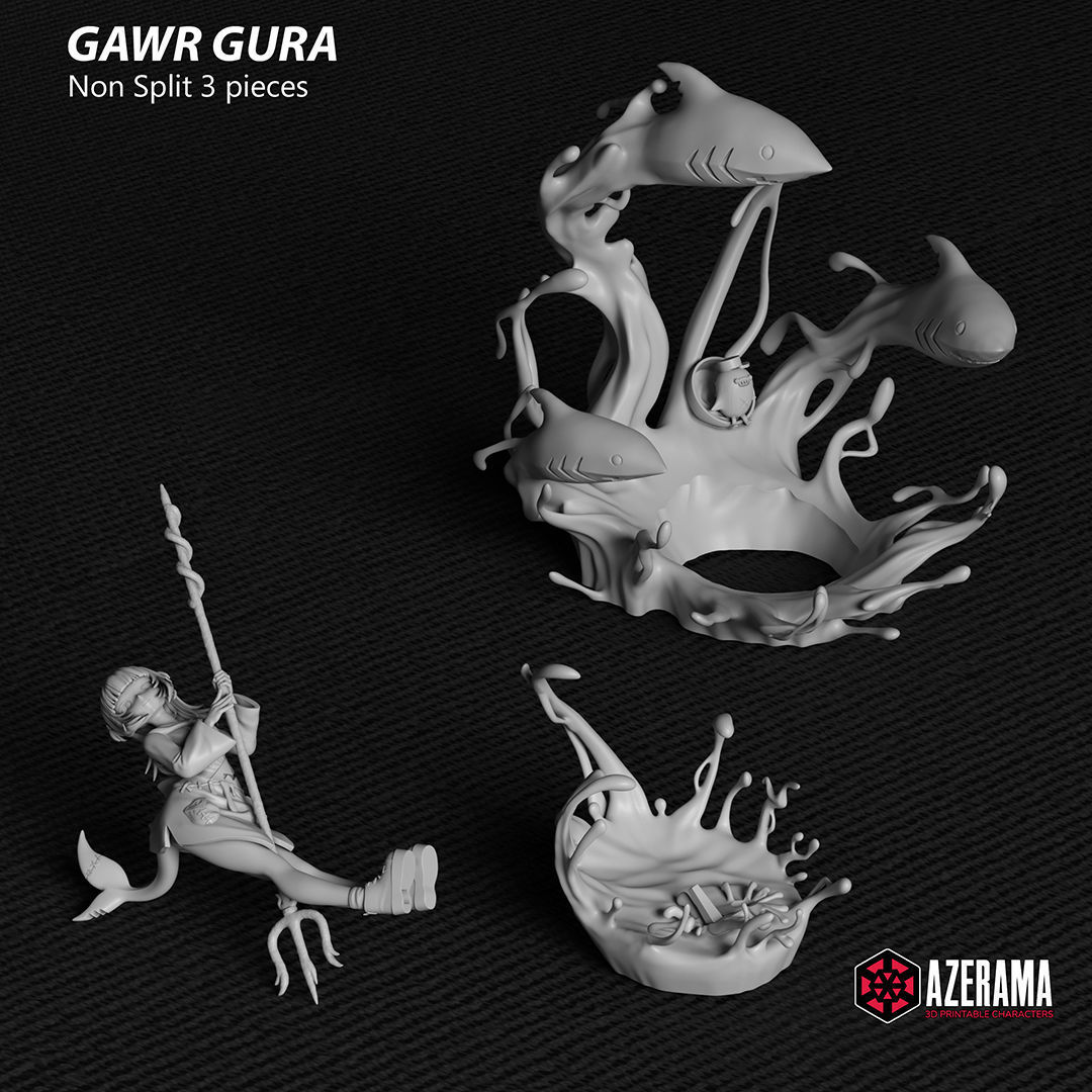 Gawr Gura STL Ready for 3D Printing 3D print model_13