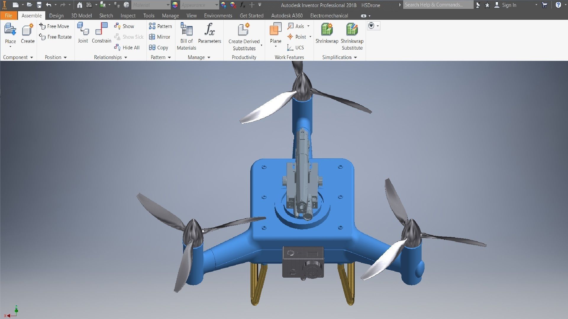 HSDrone 3d model 3D model_4