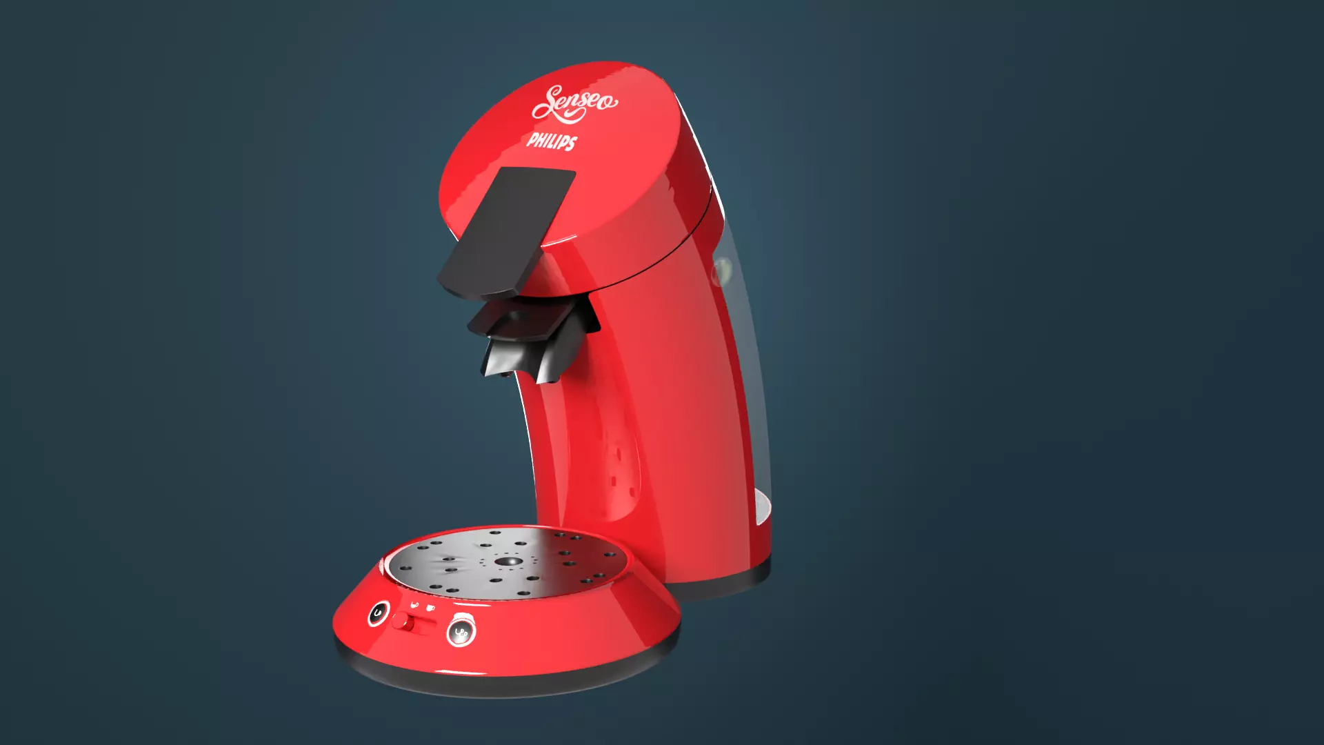 Philips Senseo Coffee Maker - Blender 3D Model Low-poly 3D model