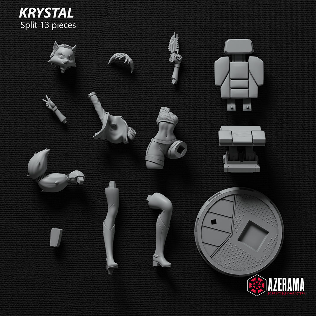 Krystal STL Ready for 3D Printing 3D print model_6