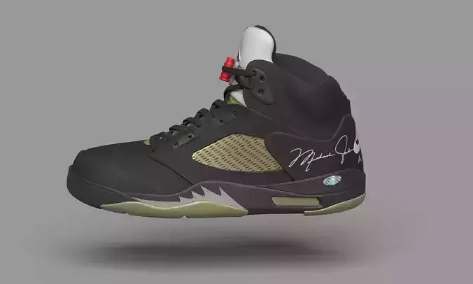 Nike Air Jordan 5 Retro Black Metallic