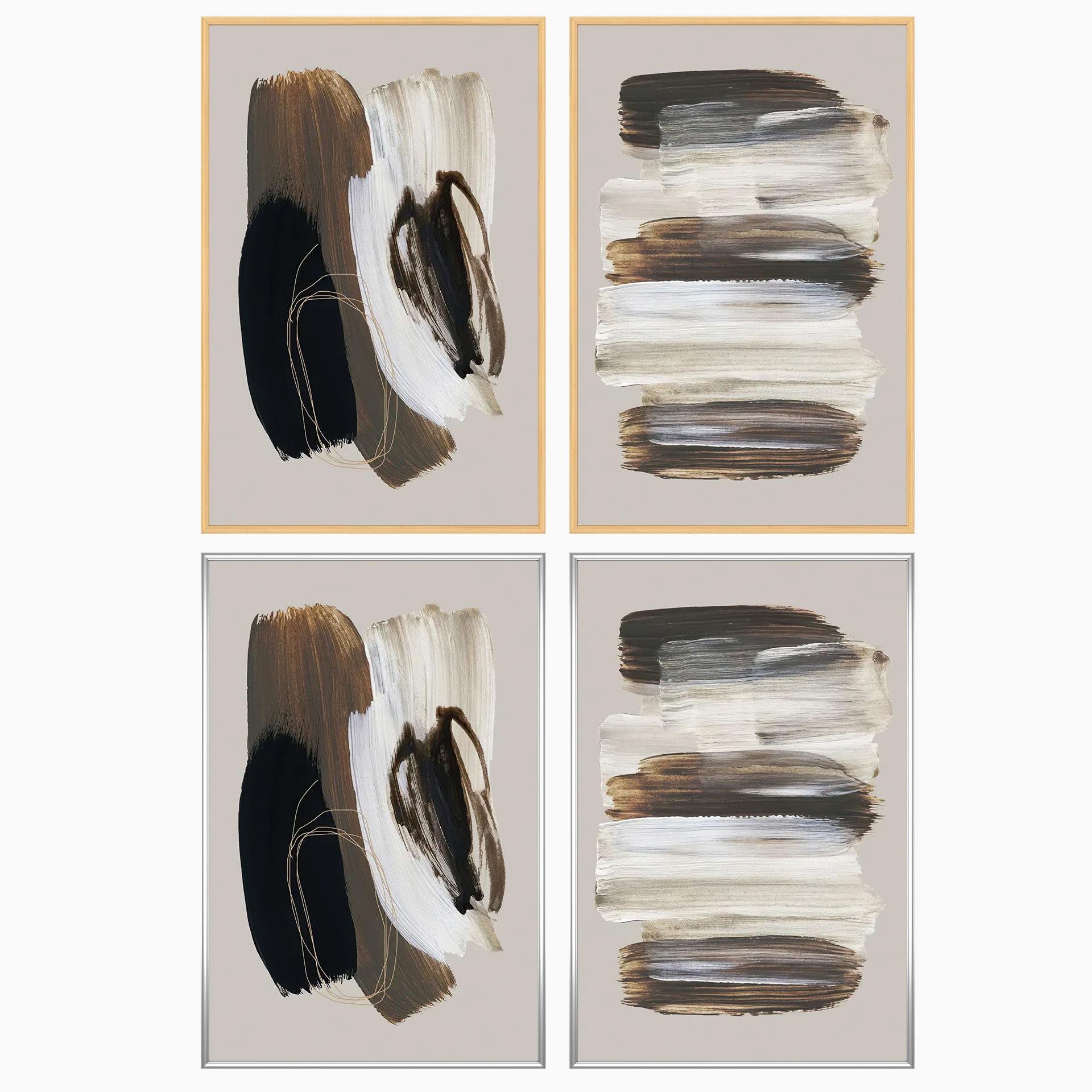 Wall Art Set 4277 3D model_2