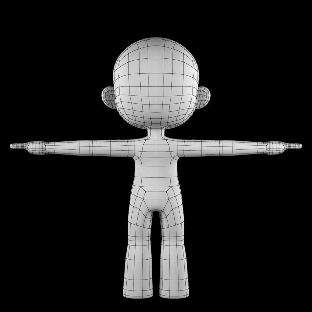 3d character Low-poly 3D model Low-poly 3D model_6