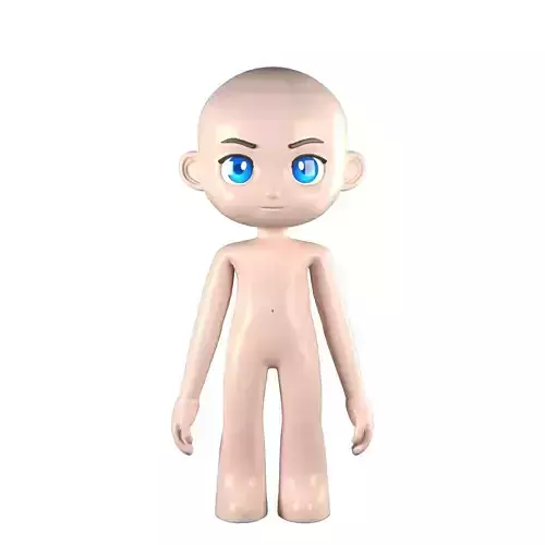 3d character Low-poly 3D model