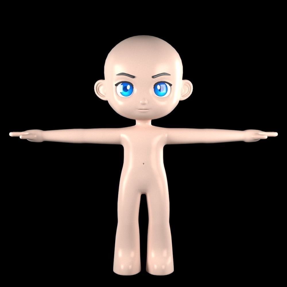 3d character Low-poly 3D model Low-poly 3D model_4