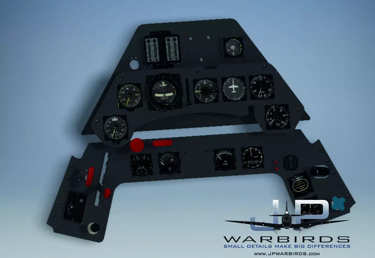 FW-190 instrument panel 3D print model_0