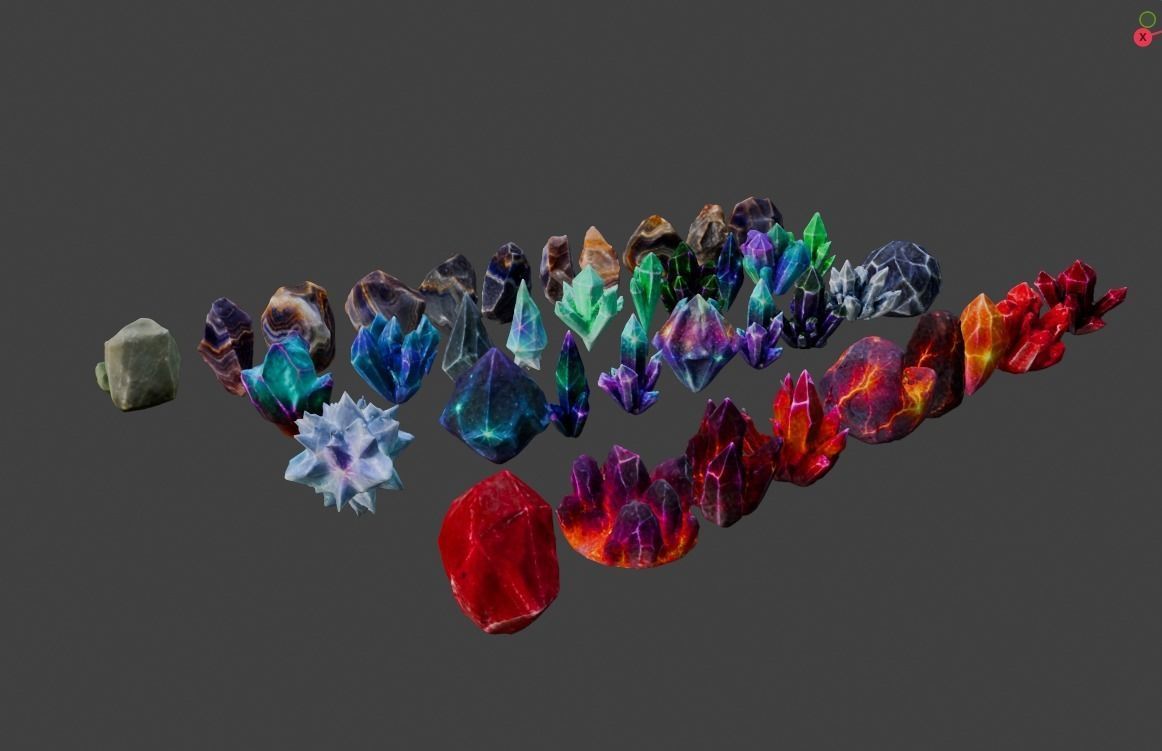 Crystal Collection 3D model_2