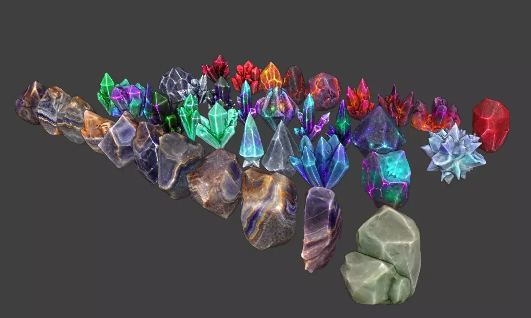 Crystal Collection 3D model_0