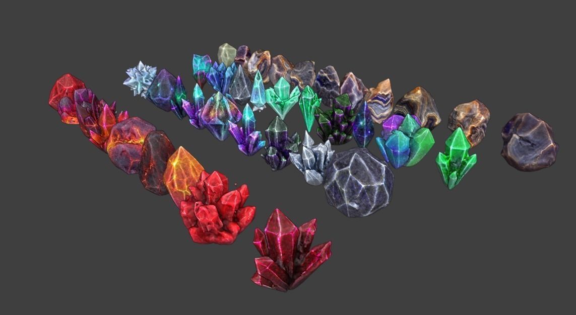Crystal Collection 3D model_1