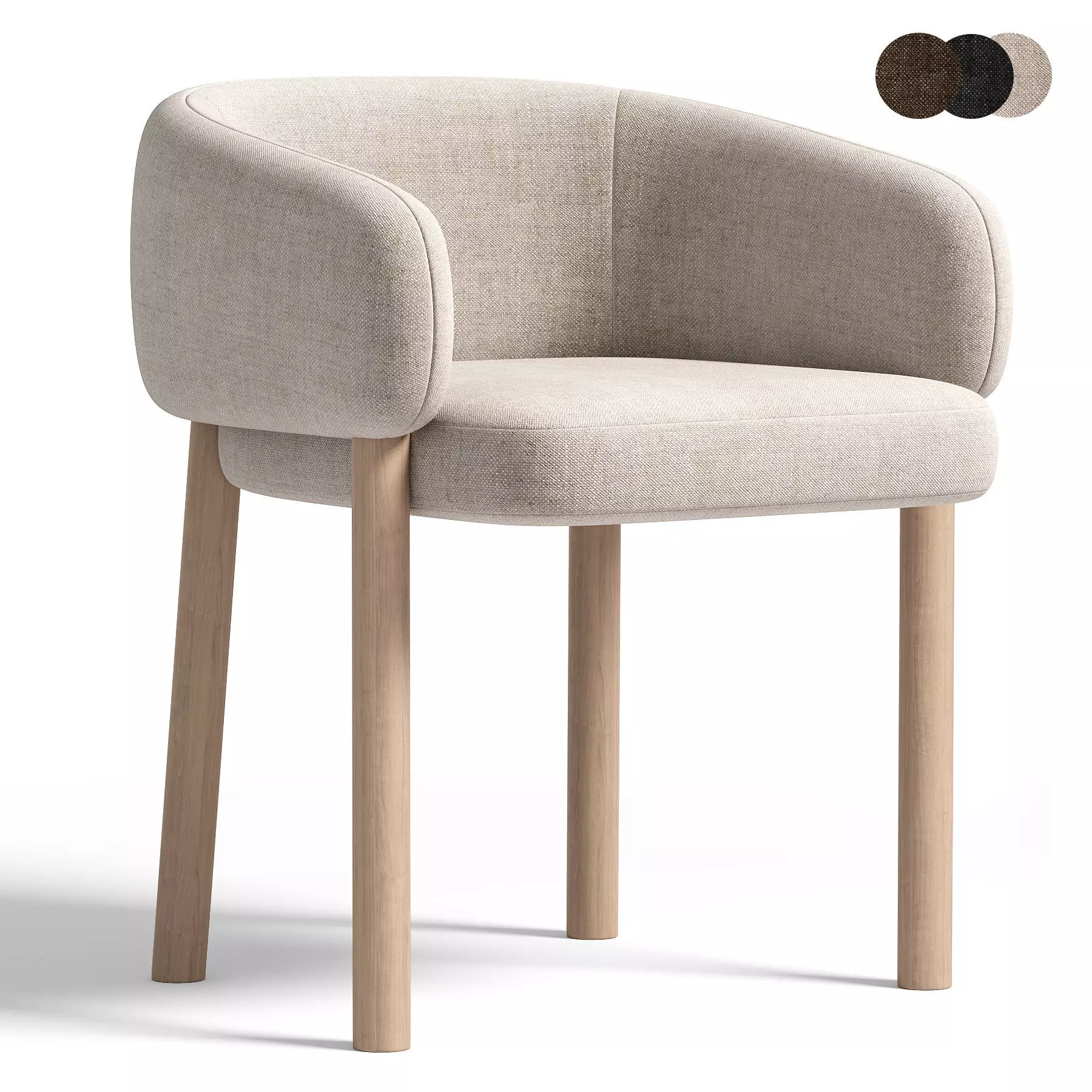Aretha 1811 Chair Bross Italy 3D model