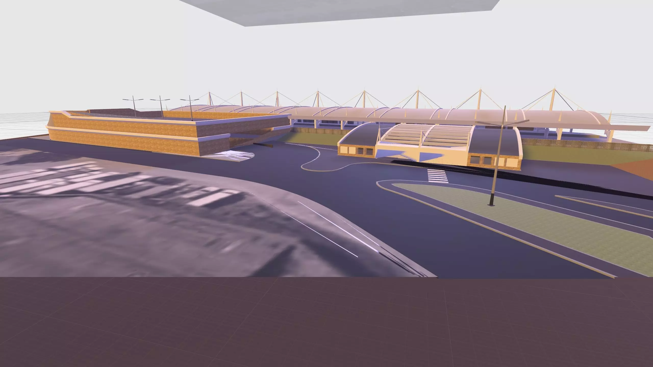 Train Passenger Platform Free low-poly 3D model