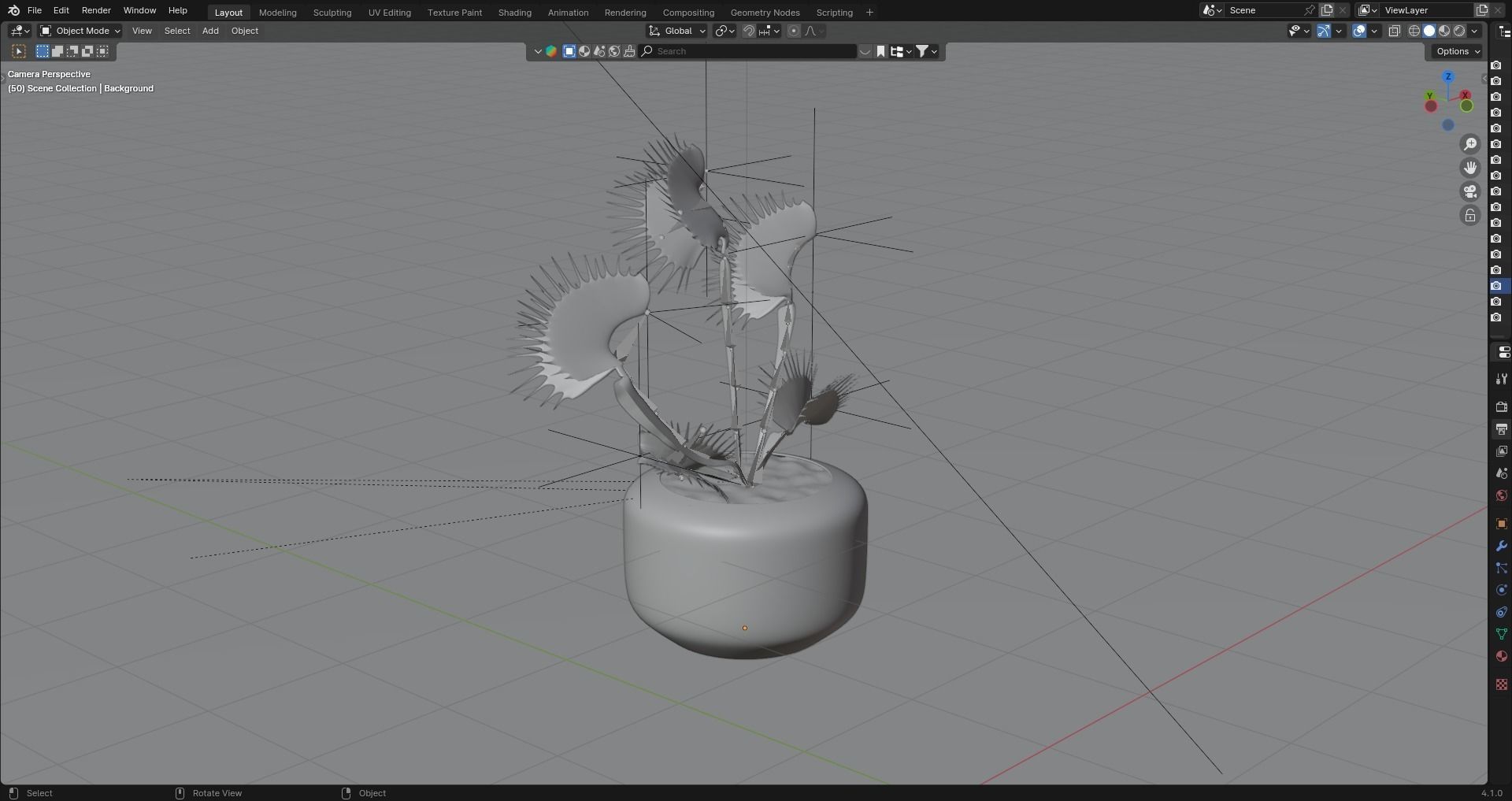 Venus Fly Trap - Low Poly 3D Model - Rigged - Animated Low-poly 3D model_6
