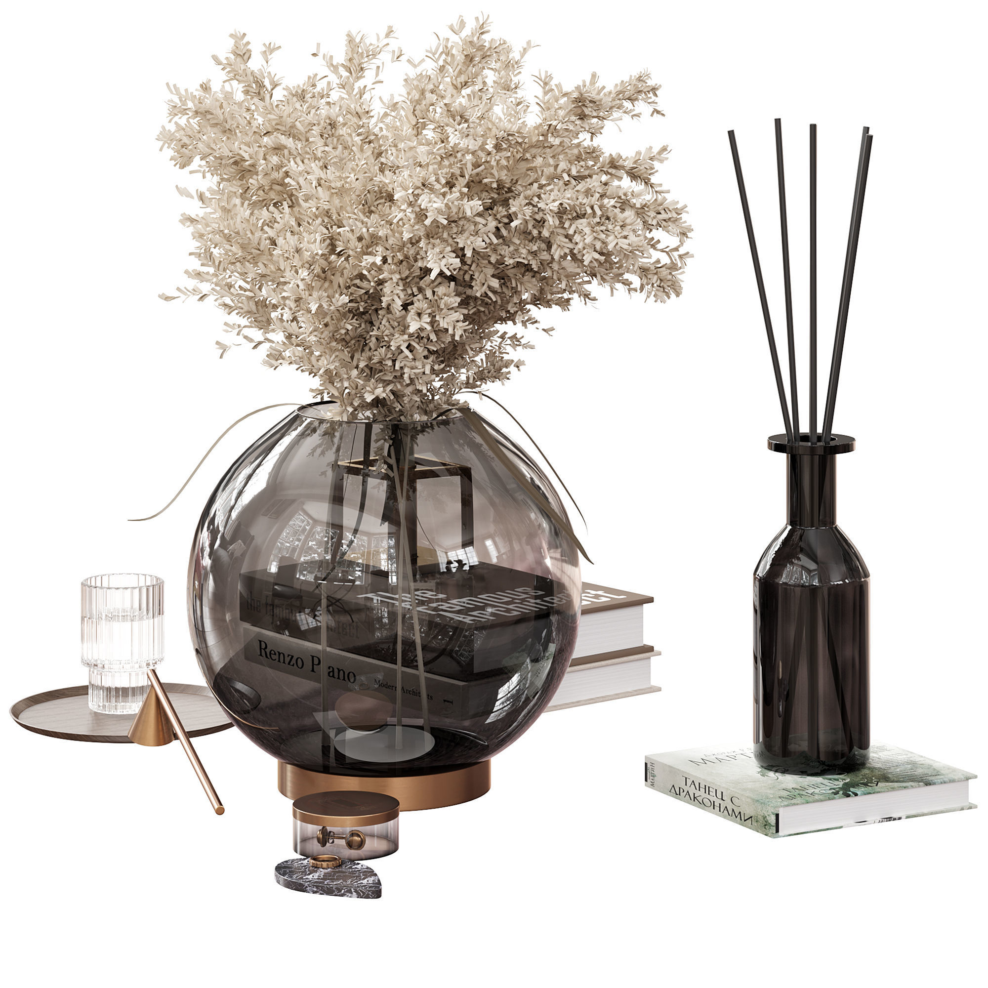 Decor set 3 3D model_1