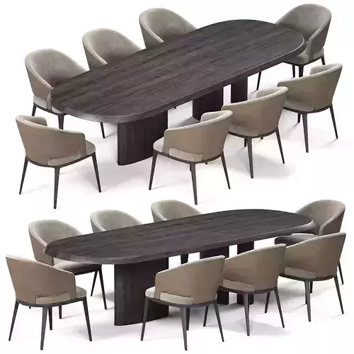 Dining table Chairs by Kropa Konyshev and Bonaldo Padiglioni