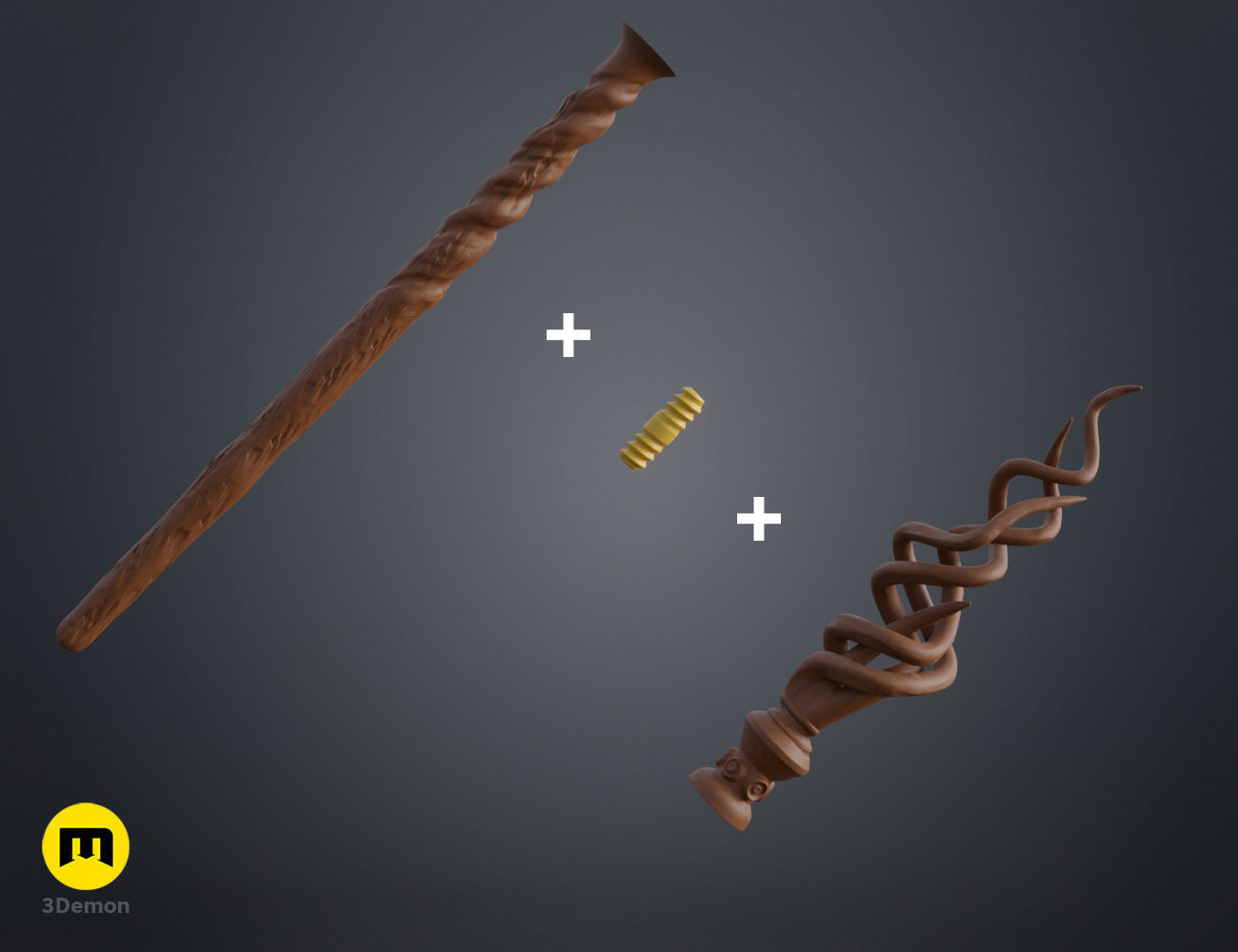 Perenelle Flamel wand Free 3D print model_6