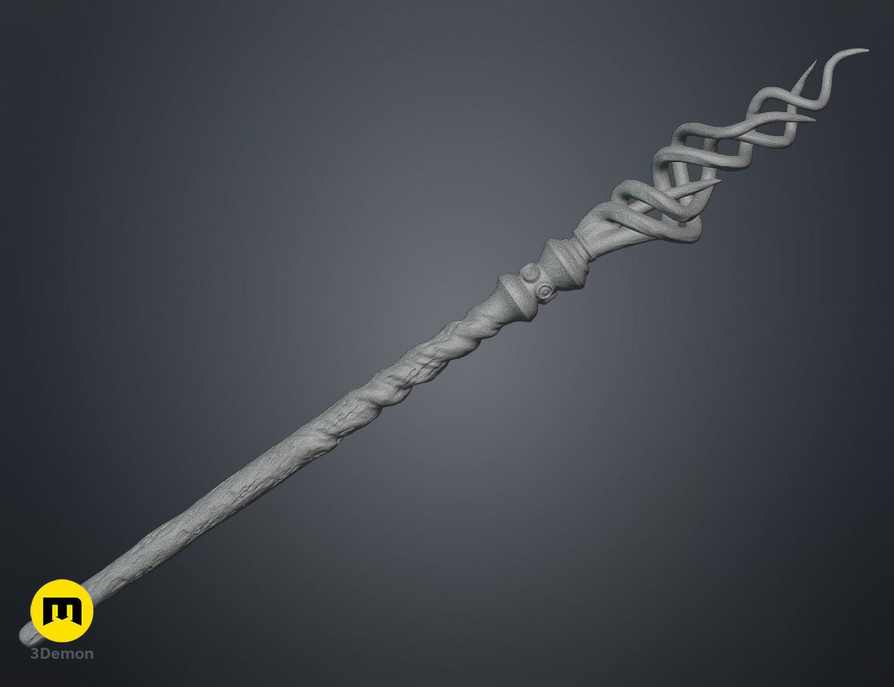 Perenelle Flamel wand Free 3D print model_8