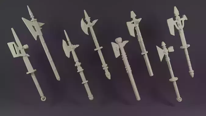 Pollaxe Pack For Miniatures