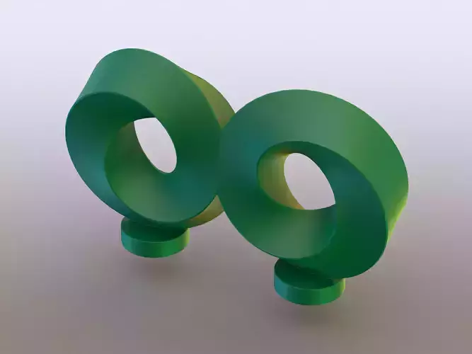 Geometric Infinity Mobius with Stand