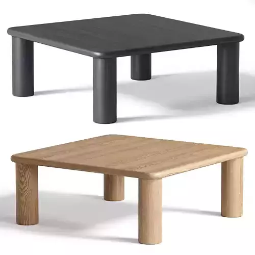Table basse en bois de chene Didi 3D model