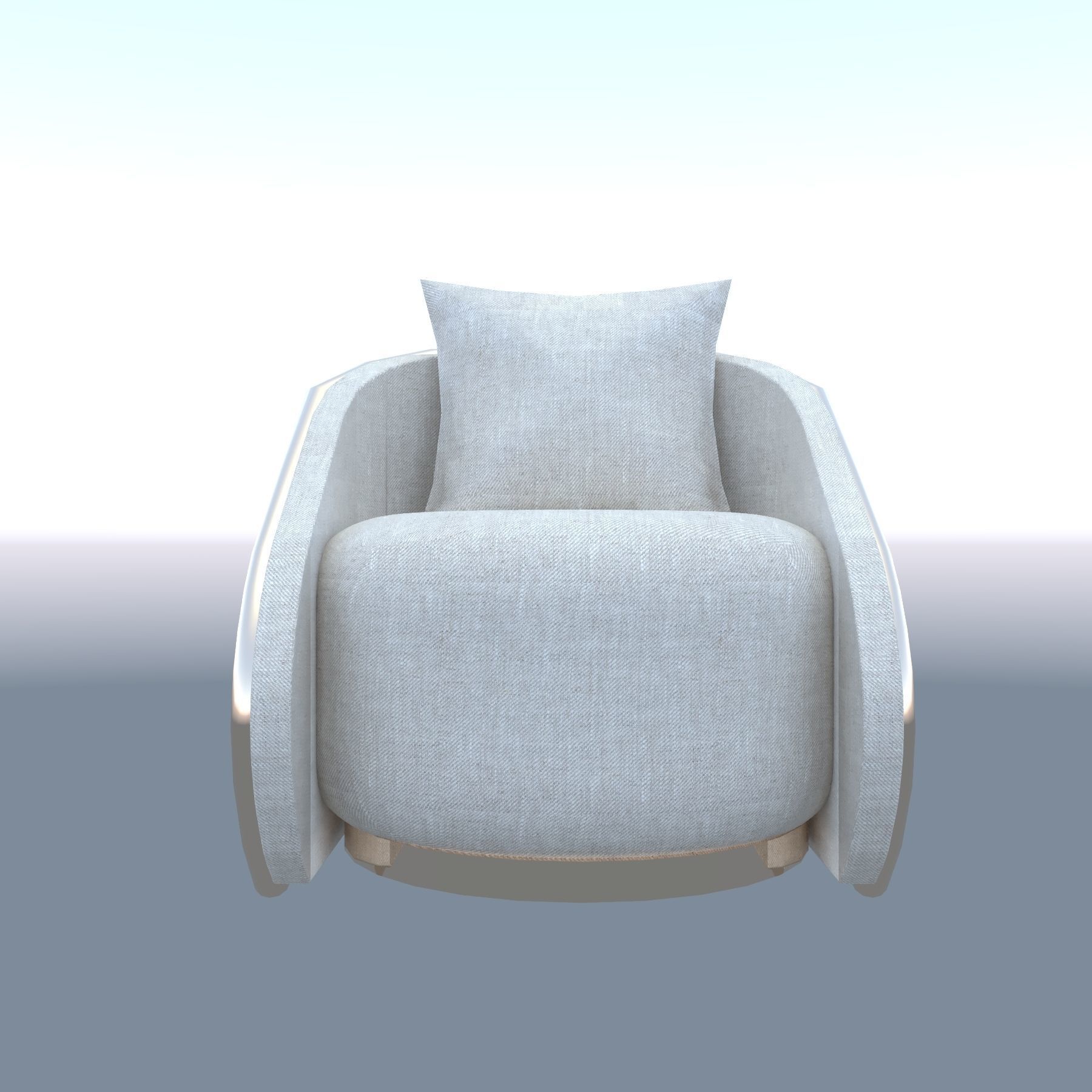 Armchair 3D model_1