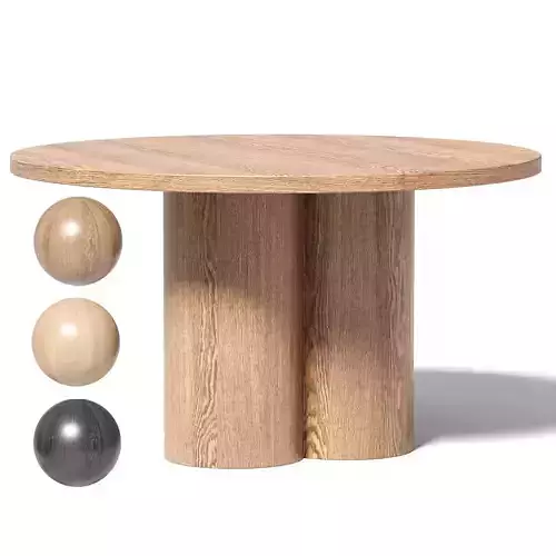 Table Basse Ronde en Bois Olivia