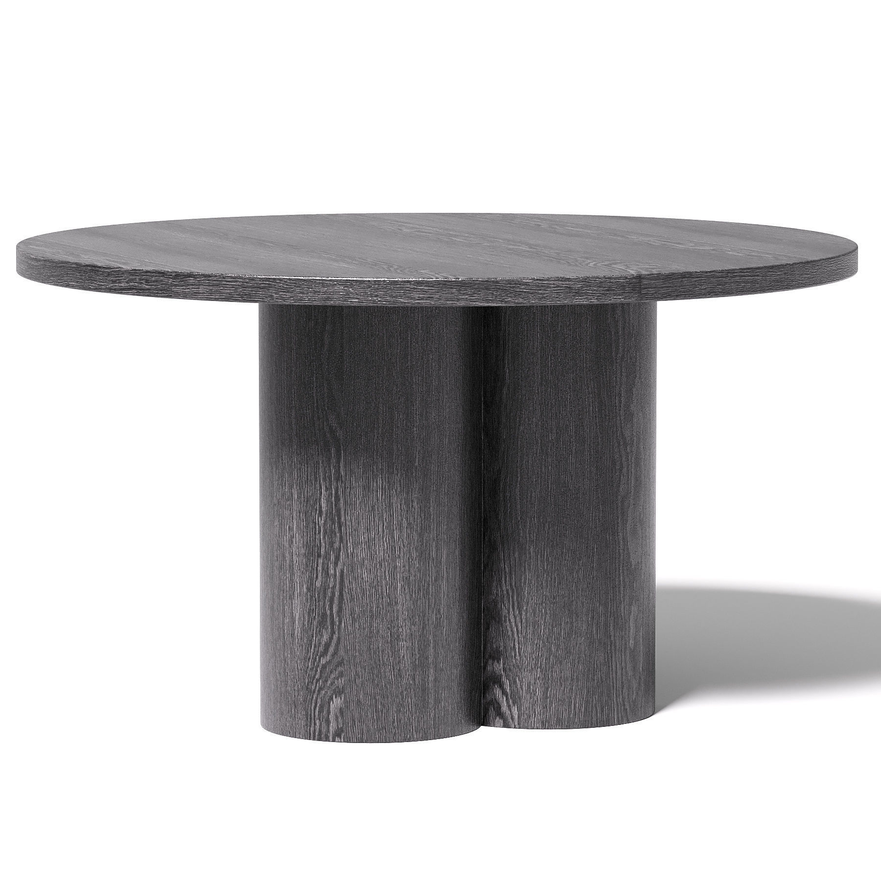 Table Basse Ronde en Bois Olivia 3D model_2