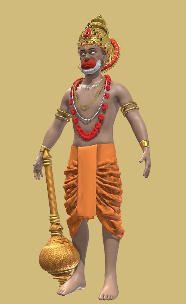 Hanuman 3D 3D model_1