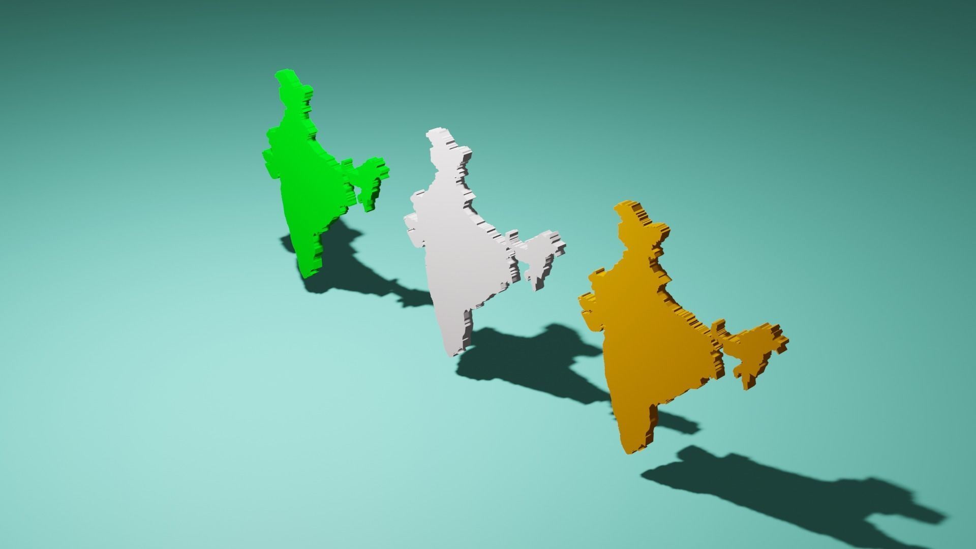 3D INDIAN MAP 3D model_2