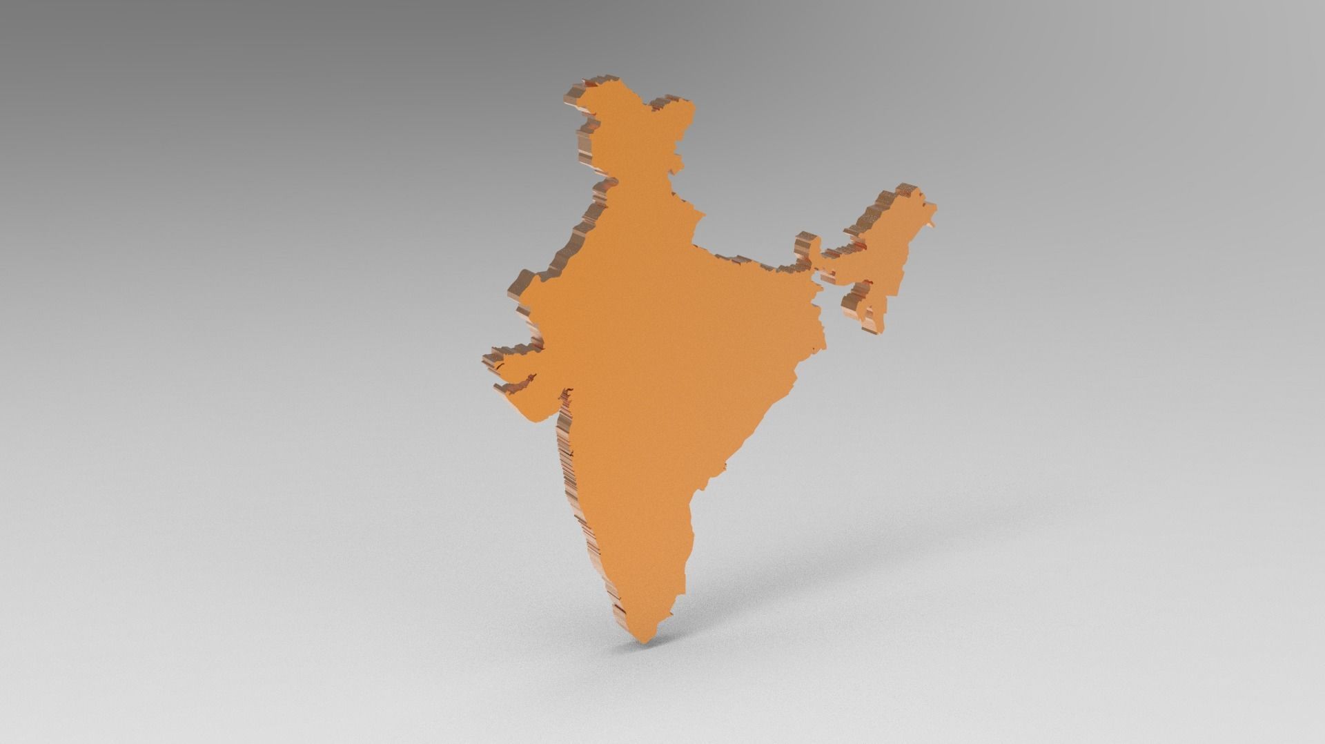 3D INDIAN MAP 3D model_4
