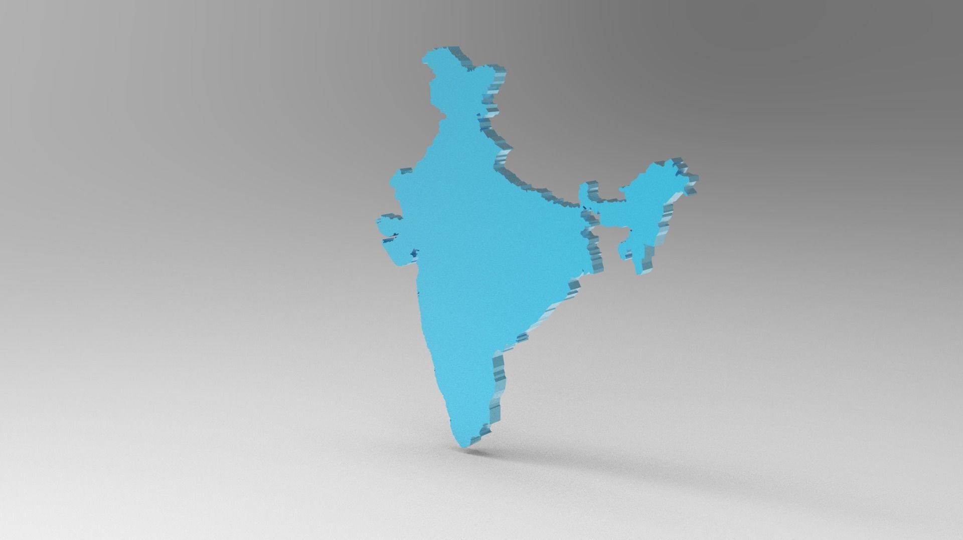 3D INDIAN MAP 3D model_5
