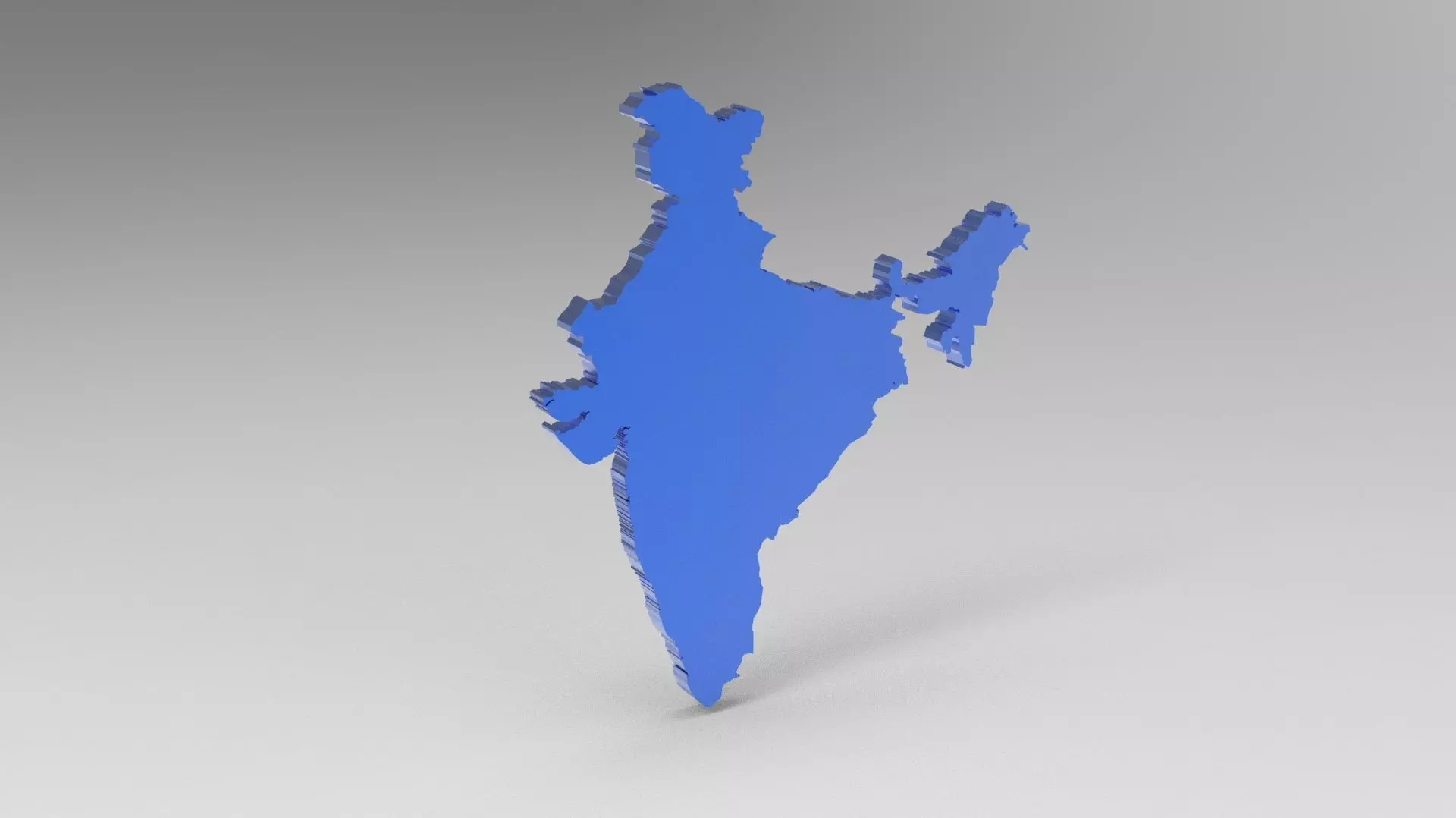 3D INDIAN MAP 3D model_0