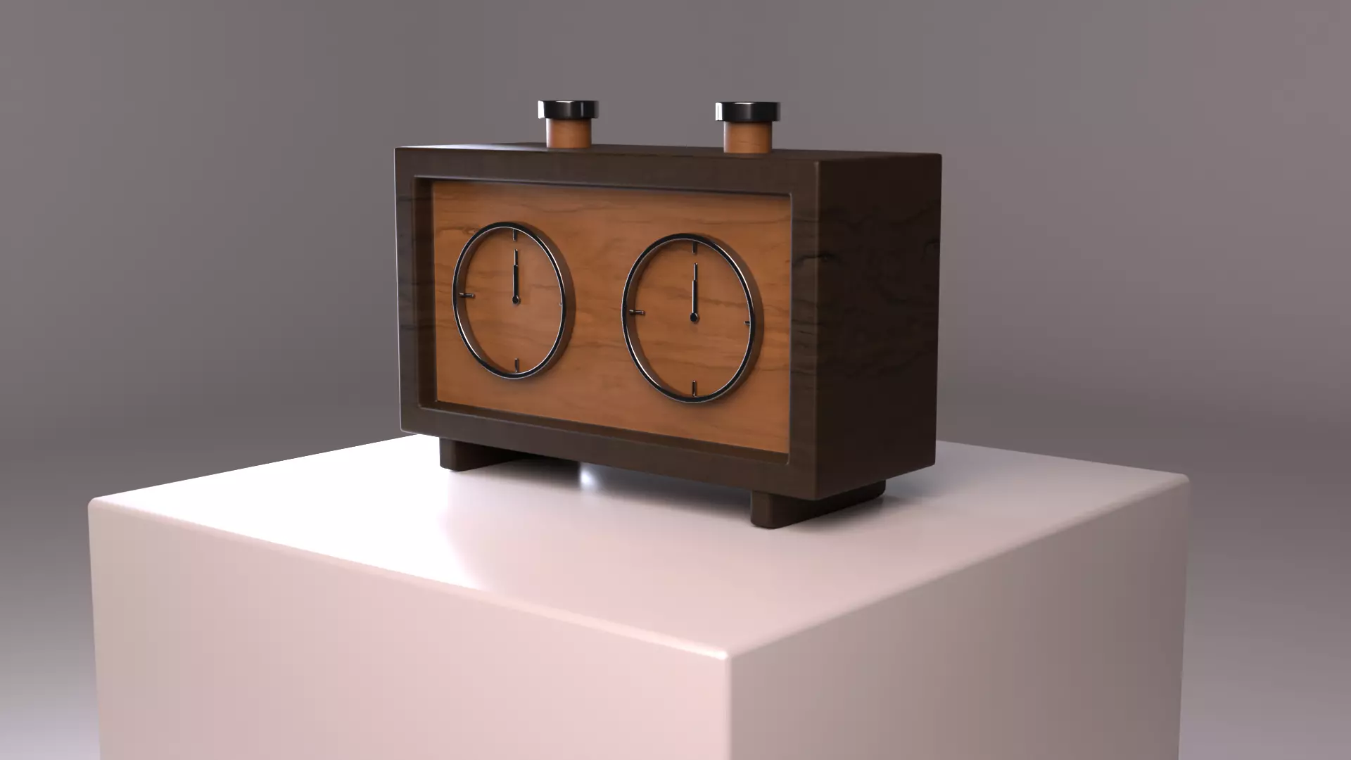 Chess clock Free low-poly 3D model