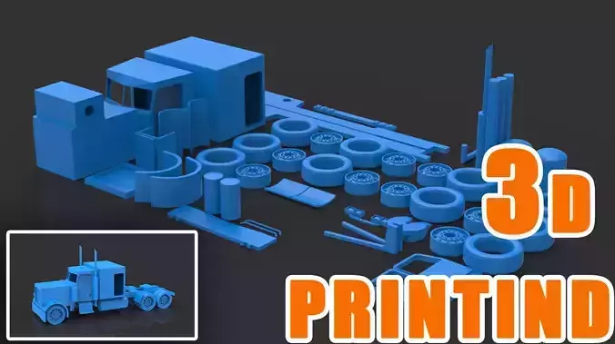 truck 3D print model